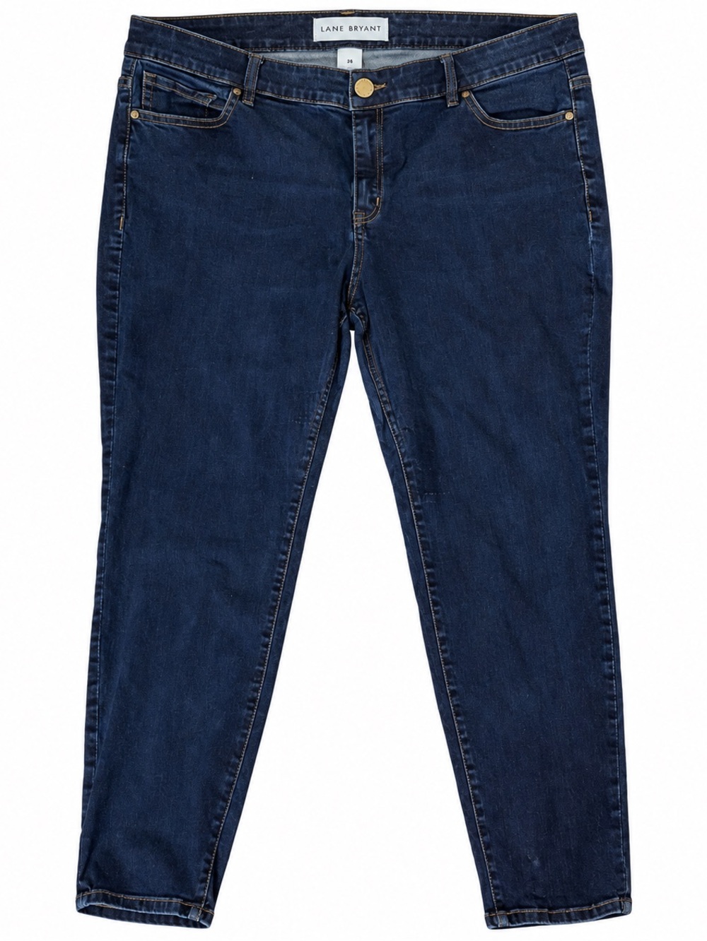 Lane Bryant Size 26 Flex High Rise Skinny Jeans Dark Wash Plus Size